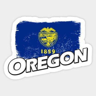 Oregon flag Sticker